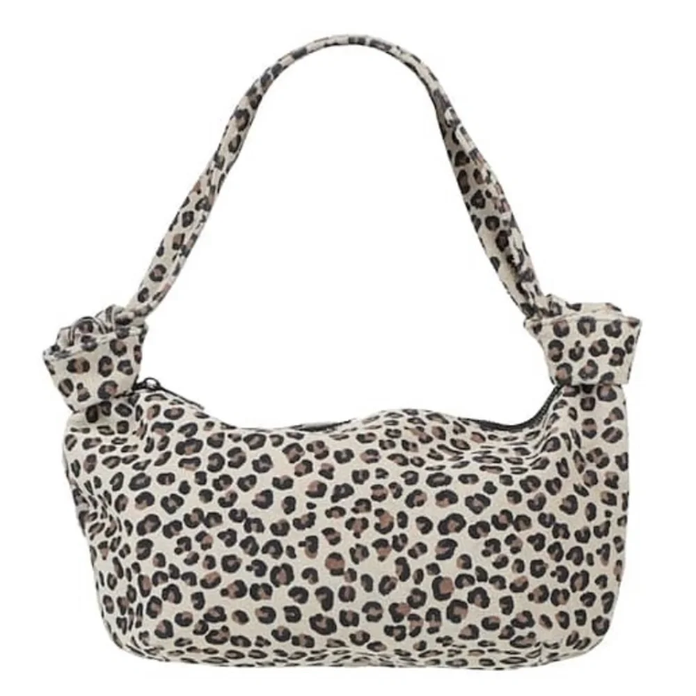 LEATHER Made in Italy Animal Print Shoulder BAG Leopard Laura DiMaggio NEW